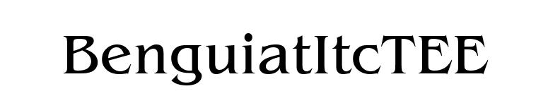 BenguiatItcTEE font preview