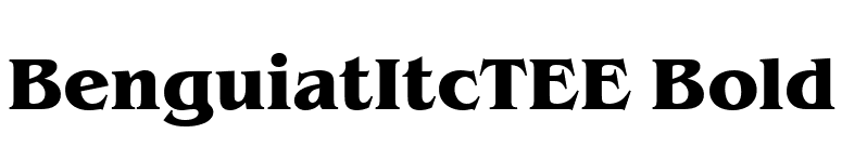 BenguiatItcTEE Bold font preview