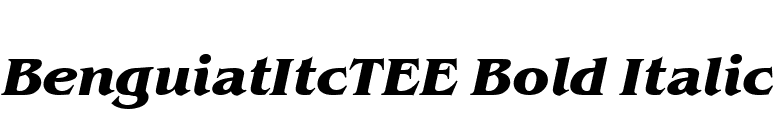 BenguiatItcTEE Bold Italic font preview
