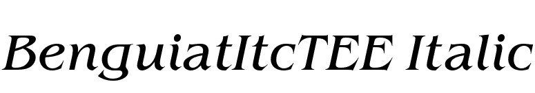 BenguiatItcTEE Italic font preview