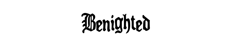 Benighted font preview