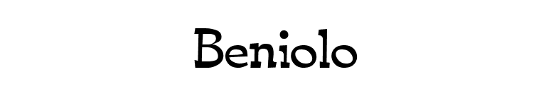 Beniolo font preview
