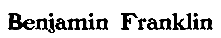 Benjamin Franklin font preview