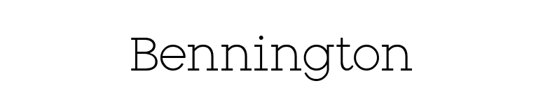 Bennington font preview