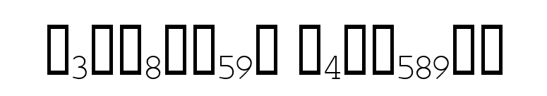 Bennington Fractions font preview