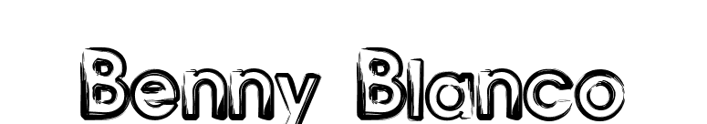 Benny Blanco font preview