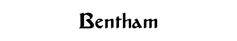 Bentham font preview