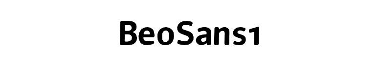 BeoSans1 font preview