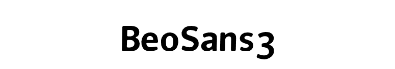 BeoSans3 font preview