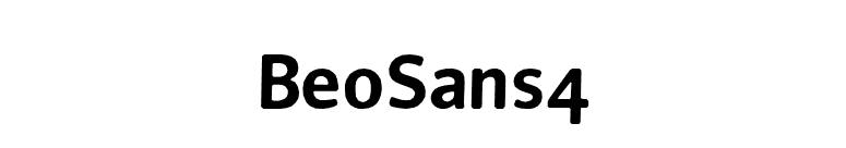 BeoSans4 font preview