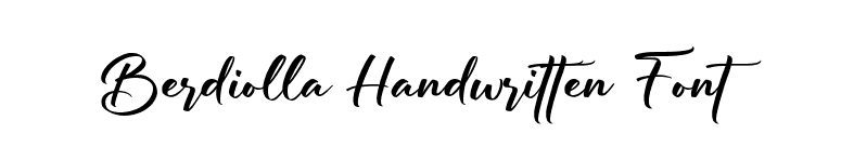Berdiolla Handwritten Font font preview