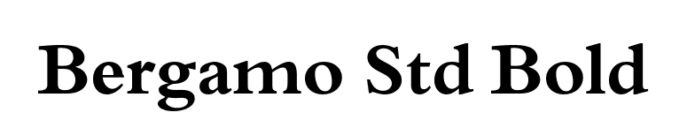 Bergamo Std Bold font preview