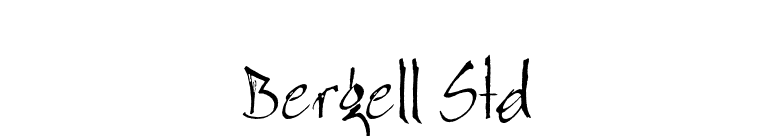 Bergell Std font preview
