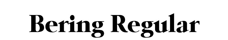 Bering Regular font preview