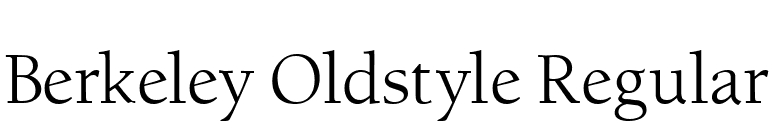 Berkeley Oldstyle Regular font preview