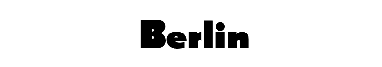 Berlin font preview