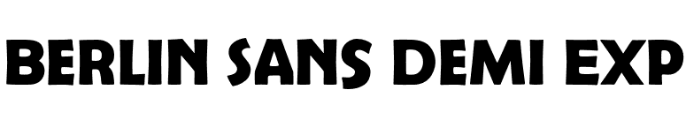 Berlin Sans Demi Exp font preview