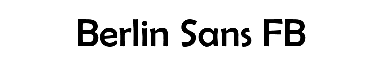 Berlin Sans FB font preview
