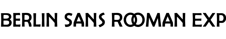 Berlin Sans Roman Exp font preview