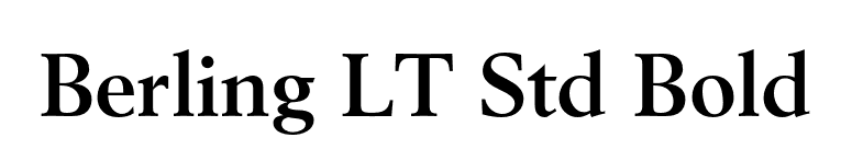 Berling LT Std Bold font preview