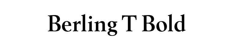 Berling T Bold font preview
