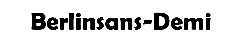 Berlinsans-Demi font preview