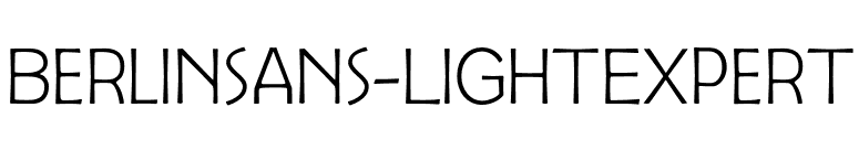Berlinsans-LightExpert font preview