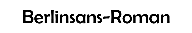 Berlinsans-Roman font preview