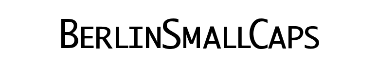 BerlinSmallCaps font preview
