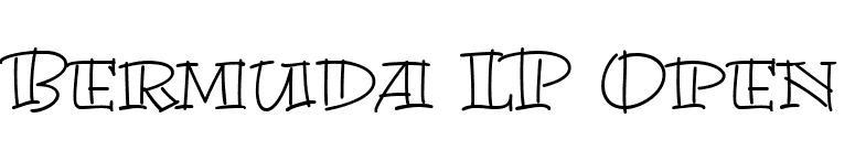Bermuda LP Open font preview