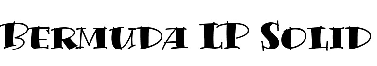 Bermuda LP Solid font preview