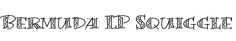 Bermuda LP Squiggle font preview
