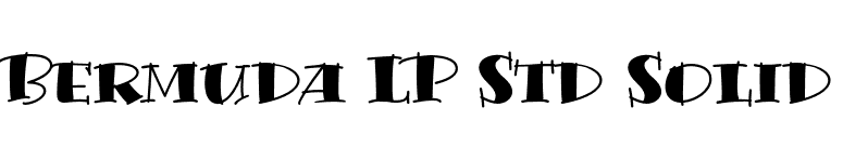 Bermuda LP Std Solid font preview