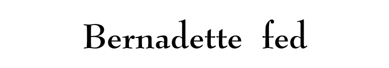Bernadette fed font preview