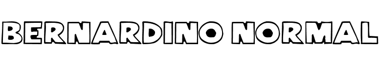 Bernardino Normal font preview