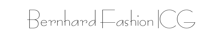 Bernhard Fashion ICG font preview