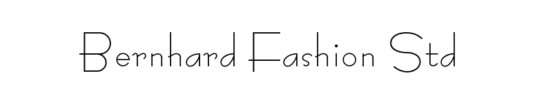 Bernhard Fashion Std font preview