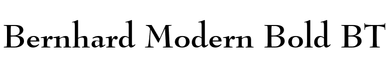 Bernhard Modern Bold BT font preview