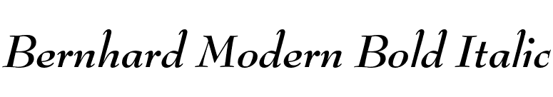 Bernhard Modern Bold Italic font preview