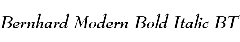 Bernhard Modern Bold Italic BT font preview