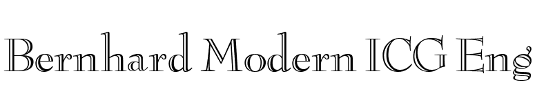 Bernhard Modern ICG Eng font preview