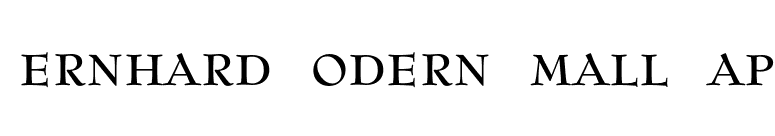 Bernhard Modern Small Cap font preview