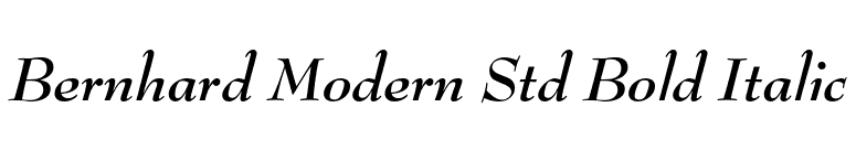 Bernhard Modern Std Bold Italic font preview