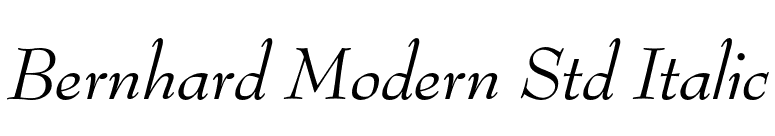 Bernhard Modern Std Italic font preview