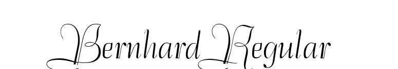 Bernhard Regular font preview