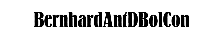 BernhardAntDBolCon font preview