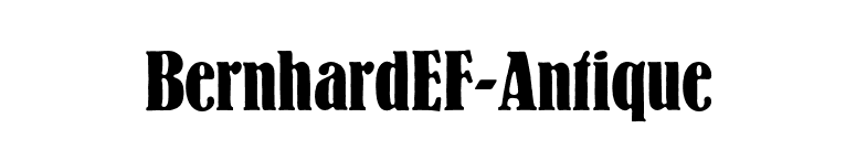 BernhardEF-Antique font preview