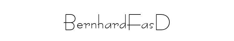 BernhardFasD font preview