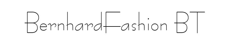 BernhardFashion BT font preview