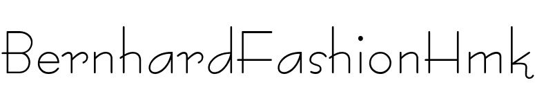 BernhardFashionHmk font preview